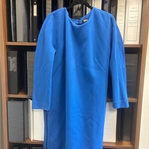 Ann Taylor Royal Blue Zip-Up Dress